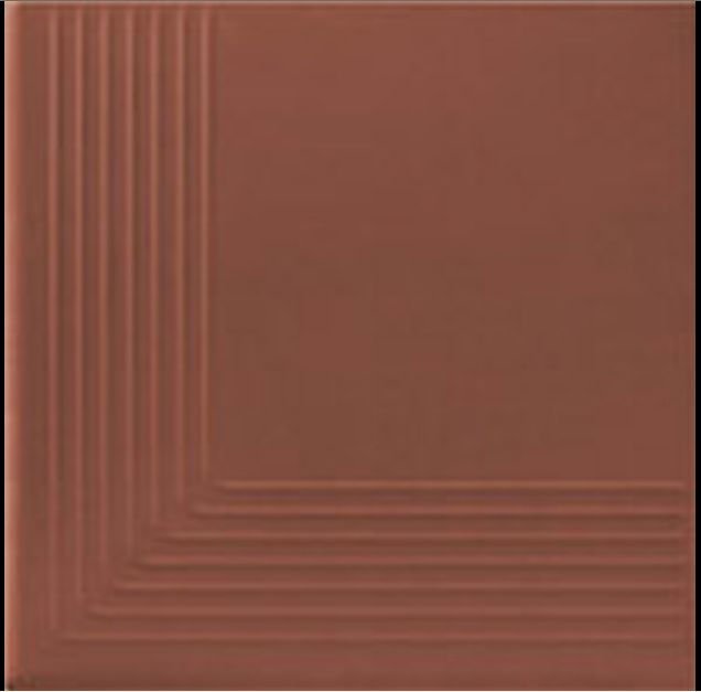 Ступени Opoczno Simple Red Stopnica Narozna, цвет терракотовый, поверхность матовая, квадрат, 300x300