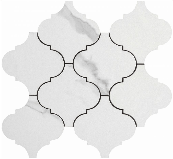 Мозаика Grespania Marmorea Cronos Estatuario Natural, цвет белый, поверхность матовая, квадрат, 300x300