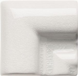 Вставки Adex ADOC5080 Angulo Marco Moldura White Caps, цвет белый, поверхность глянцевая, квадрат, 50x50