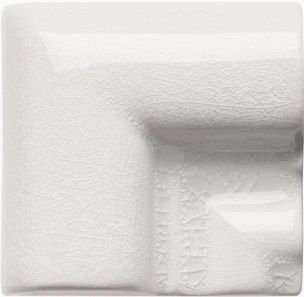 Вставки Adex ADOC5080 Angulo Marco Moldura White Caps, цвет белый, поверхность глянцевая, квадрат, 50x50