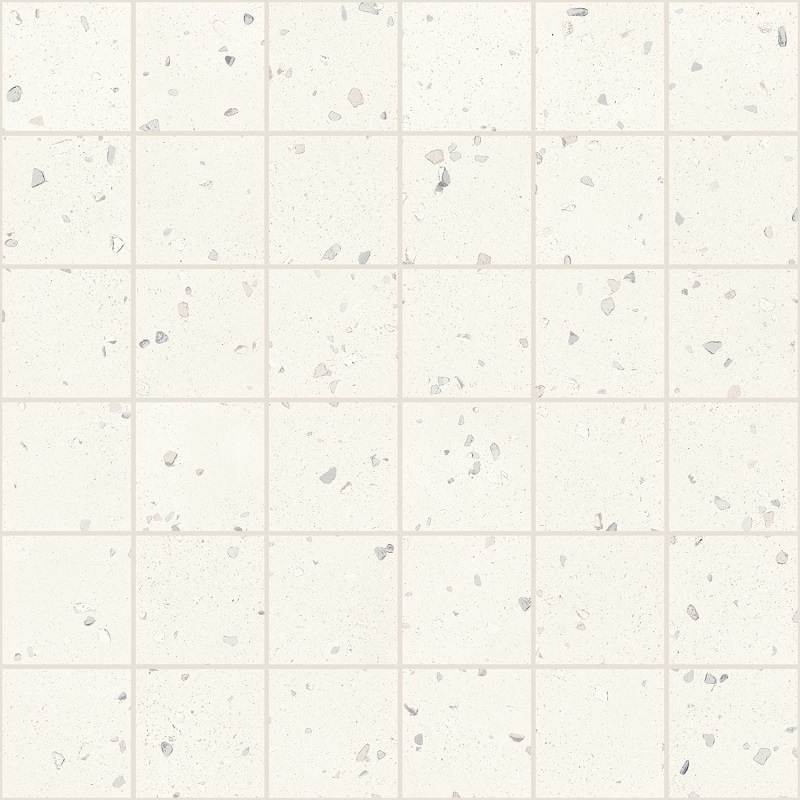 Мозаика Sant Agostino Deconcrete Mosaic De-Micro White CSAMDIWH30, цвет белый, поверхность матовая, квадрат, 300x300