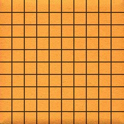 Мозаика Ce.Si Full Body Potassio Su Rete 1x1, цвет оранжевый, поверхность матовая, квадрат, 300x300