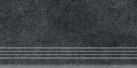 Ступени Cinca Dolmen Black Step Rect. 8445, цвет чёрный тёмный, поверхность матовая, прямоугольник, 300x600