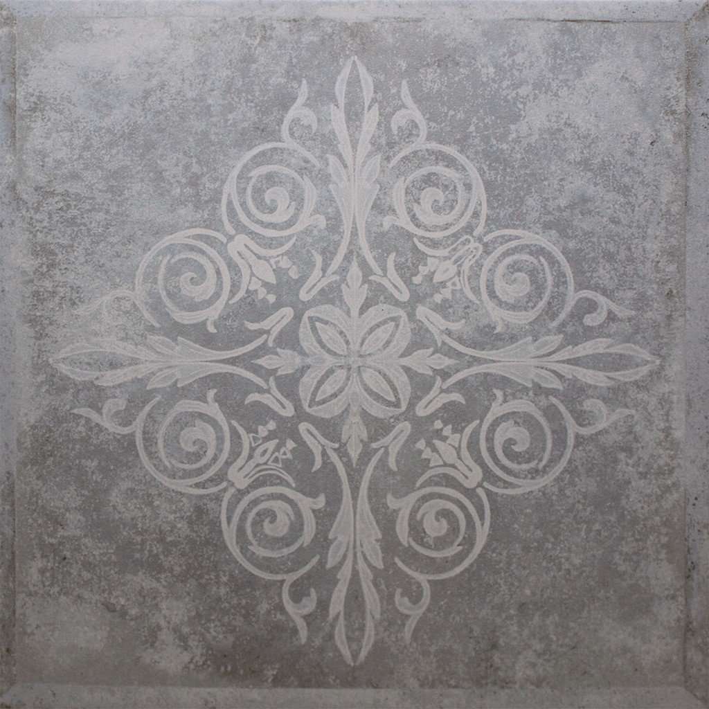 Декоративные элементы Еврокерамика Леонардо 1 LN 0108, цвет серый, поверхность матовая, квадрат, 330x330