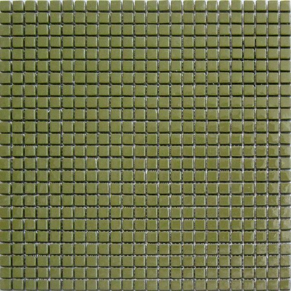 Мозаика Lace Mosaic SS 25, цвет зелёный, поверхность глянцевая, квадрат, 315x315