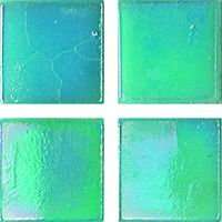 Мозаика JNJ Mosaic Ice Jade IA05, цвет зелёный, поверхность глянцевая, квадрат, 150x150