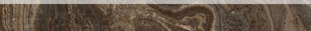 Бордюры Naxos Rhapsody Battiscopa Brown Wave Lev 118802, цвет коричневый, поверхность полированная, прямоугольник, 54x600