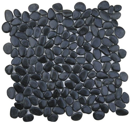 Мозаика Intermatex Perla Nero, цвет чёрный, поверхность матовая, квадрат, 300x300