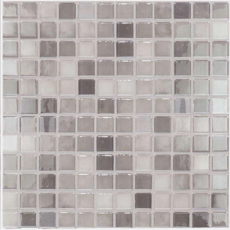 Мозаика Vidrepur Lux № 418, цвет серый, поверхность глянцевая, квадрат, 317x317