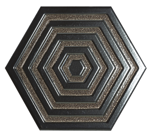 Керамическая плитка Bestile Orion Hexa Iron, цвет металлик, поверхность глянцевая, шестиугольник, 198x228