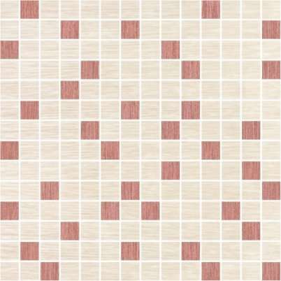 Мозаика Керамин Мозаика Сакура 1, цвет бежевый, поверхность матовая, квадрат, 300x300