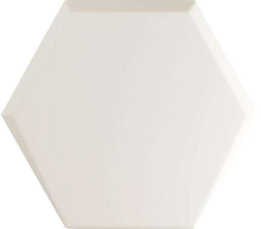 Керамическая плитка Wow Mini Hexa Contract Ice White Matt 108943, цвет белый, поверхность матовая 3d (объёмная), шестиугольник, 150x173