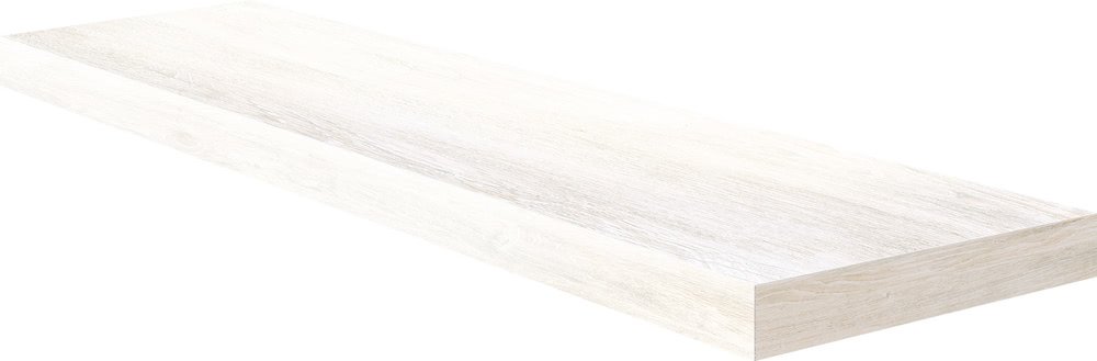 Ступени Cerdomus Angolo Dx Gradino C.Retta White 68259, цвет белый, поверхность матовая, прямоугольник с капиносом, 330x1200