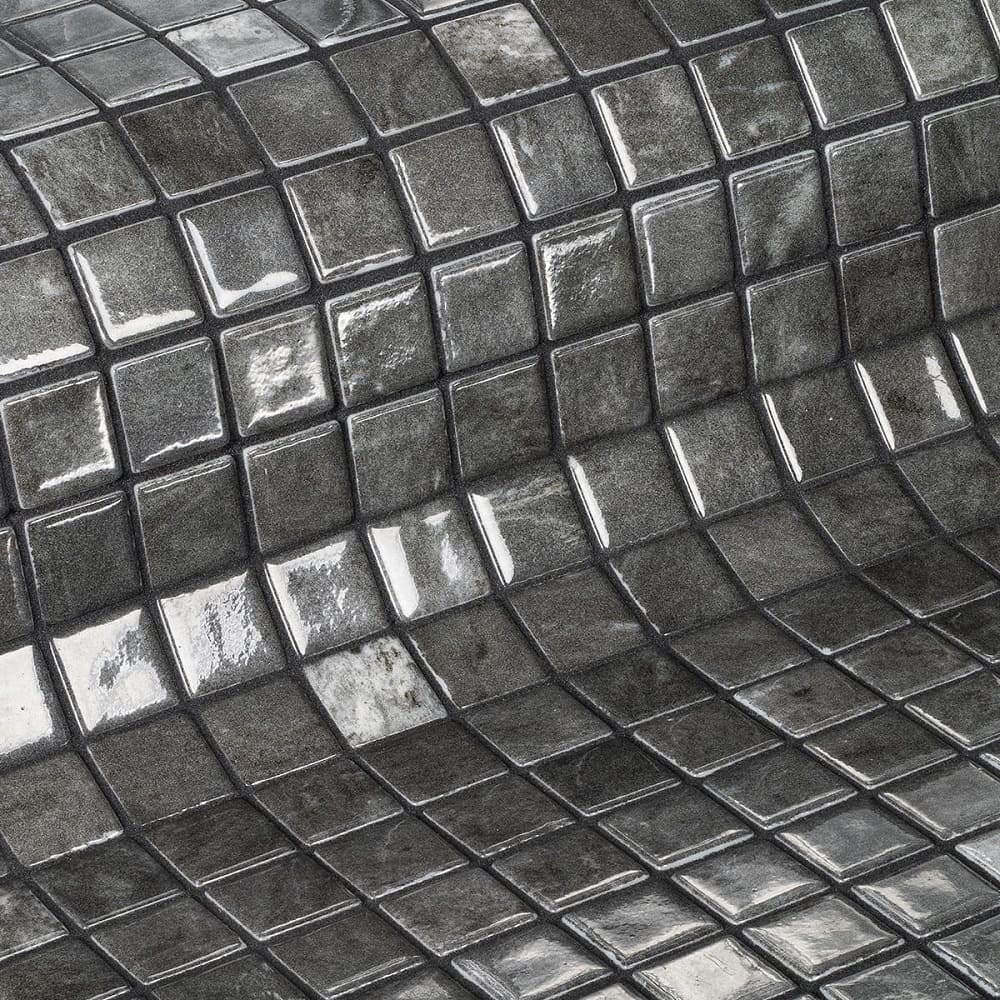 Мозаика Ezarri Gemma Zircon, цвет чёрный, поверхность глянцевая, прямоугольник, 313x495