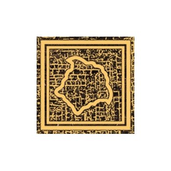 Вставки Versace Eterno Ang. Medusa Oro Brown 263091, цвет коричневый золотой, поверхность натуральная, квадрат, 100x100