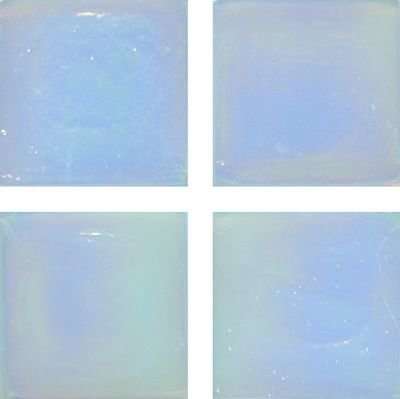 Мозаика Irida Fleur 15.R11(1), цвет голубой, поверхность глянцевая, квадрат, 237x237