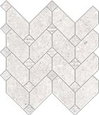 Мозаика La Fabbrica Mosaico Freccia Pearl Nat/Lap 160301, цвет белый, поверхность матовая лаппатированная, , 300x350