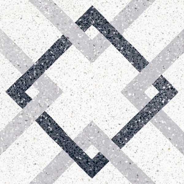 Керамогранит Marca Corona Forme Quadri F. D079, цвет чёрно-белый, поверхность матовая, квадрат, 200x200