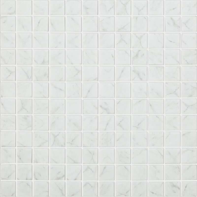 Мозаика Vidrepur Marble № 4300, цвет белый, поверхность матовая, квадрат, 317x317