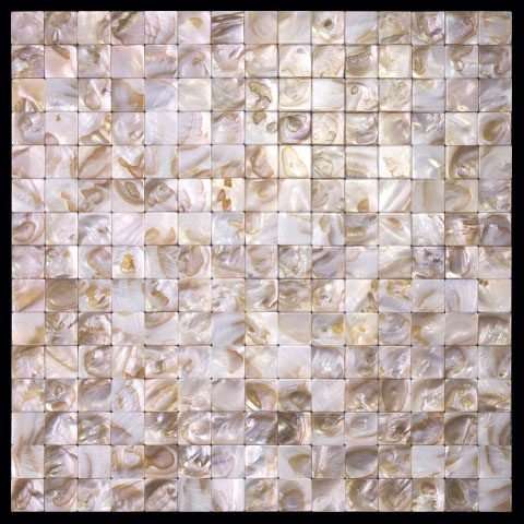 Мозаика Natural Mosaic Shell SMA-12-20 (Ракушка), цвет бежевый, поверхность полированная, квадрат, 300x300