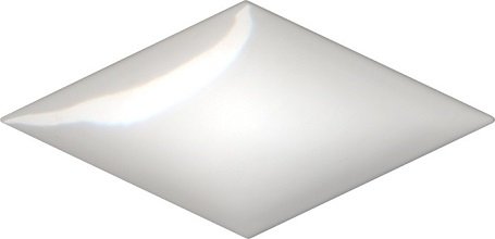 Керамическая плитка Cobsa Rombo Onice Blanco, цвет белый, поверхность глянцевая, ромб, 100x200