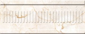 Бордюры Belleza Бордюр объемный Монкада коричневый 13-01-1-22-42-15-480-0, цвет бежевый, поверхность глянцевая, прямоугольник, 100x250
