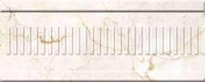 Бордюры Belleza Бордюр объемный Монкада коричневый 13-01-1-22-42-15-480-0, цвет бежевый, поверхность глянцевая, прямоугольник, 100x250