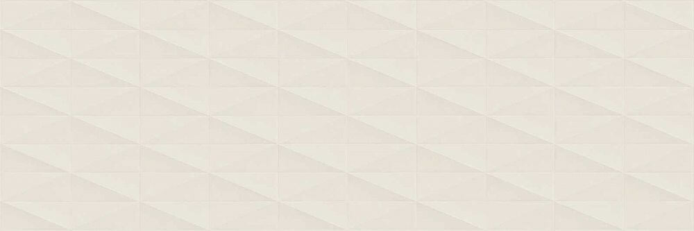 Керамическая плитка Marazzi Italy Eclettica Cream Struttura Diamond 3D M1A9, цвет бежевый, поверхность матовая 3d (объёмная), прямоугольник, 400x1200