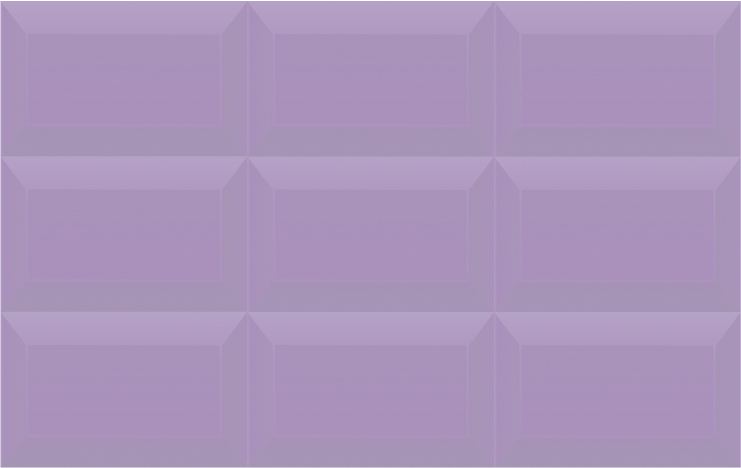 Керамическая плитка Terracotta Macarons Lavander TD-MCR-LV, цвет фиолетовый, поверхность глянцевая, прямоугольник, 250x400