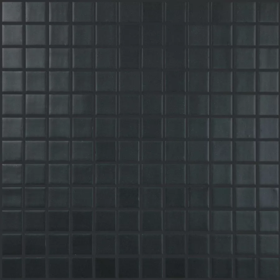 Мозаика Vidrepur Nordic (чип 25x25 мм) № 903, цвет чёрный, поверхность матовая, квадрат, 317x317