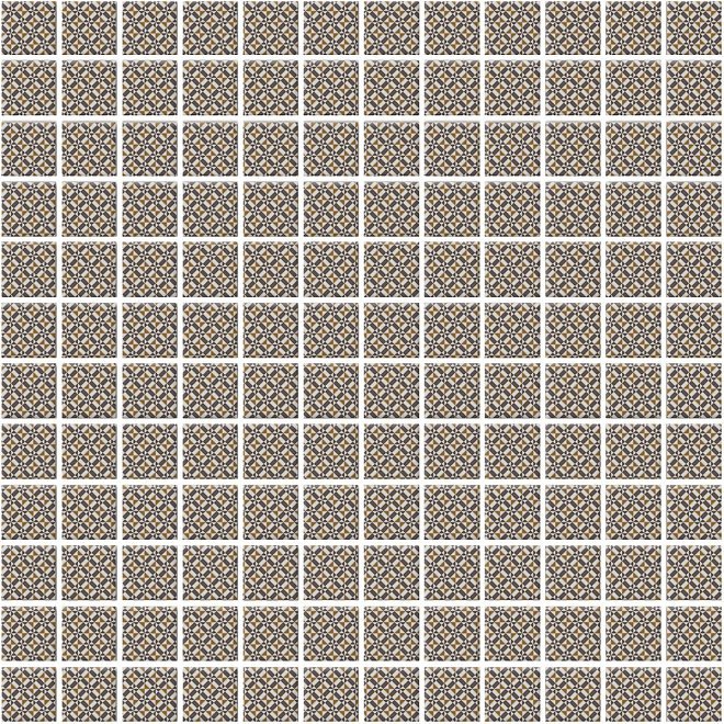 Керамическая плитка Kerama Marazzi Кастелло орнамент беж 20104, цвет бежевый, поверхность матовая, квадрат, 298x298