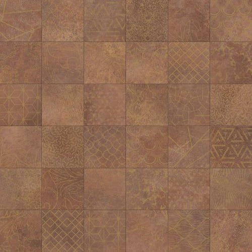 Декоративные элементы Caesar Alchemy Copper Deco AFW8, цвет терракотовый, поверхность матовая, прямоугольник, 200x200