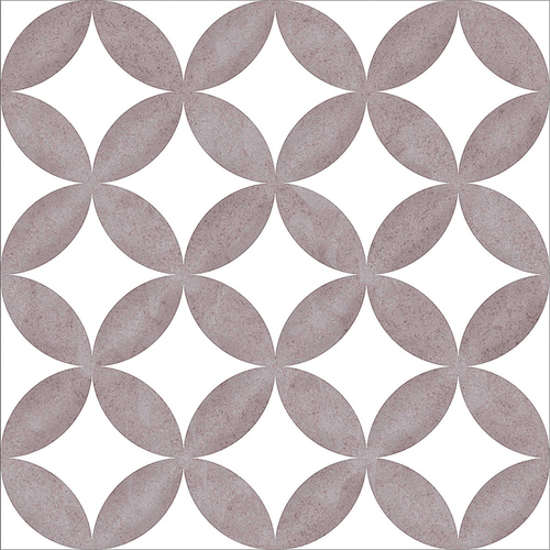 Керамическая плитка Mayolica District Circles Silver Grey, цвет серый, поверхность матовая, квадрат, 200x200