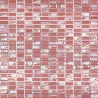 Мозаика Vidrepur Bijou Soft Red, цвет красный, поверхность глянцевая, квадрат, 317x317