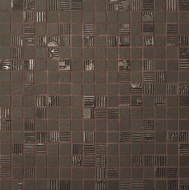 Мозаика Fap Mat&More Brown Mosaico fOW6, цвет коричневый, поверхность матовая, квадрат, 305x305