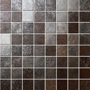 Мозаика Cinca Matrix Rust Mosaico 64 8391/640, цвет коричневый, поверхность матовая, квадрат, 330x330