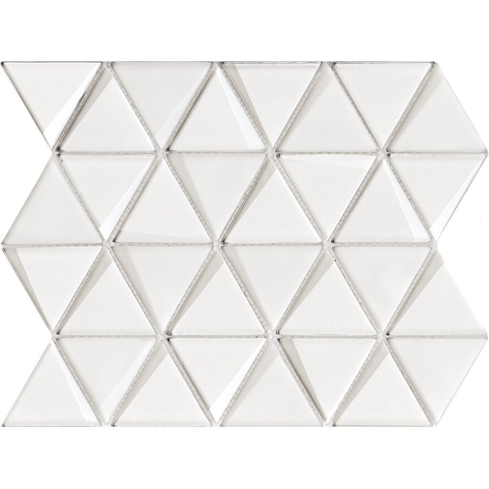 Мозаика L'Antic Colonial Effect Triangle White L244009741, цвет белый, поверхность матовая, прямоугольник, 260x310