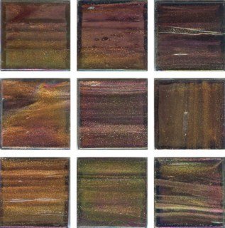 Мозаика Irida Space И.20.241(6), цвет коричневый фиолетовый, поверхность глянцевая, квадрат, 327x327