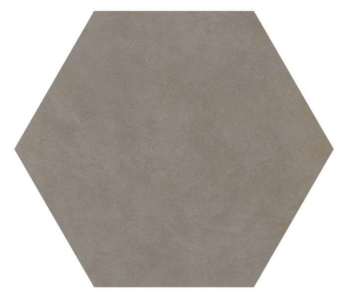 Керамогранит Ornamenta Basic Ashgrey BA60A, цвет серый, поверхность матовая, шестиугольник, 600x600