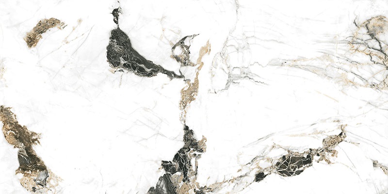 Керамогранит Geotiles Oyama Ambar Leviglass, цвет белый коричневый, поверхность полированная, прямоугольник, 600x1200