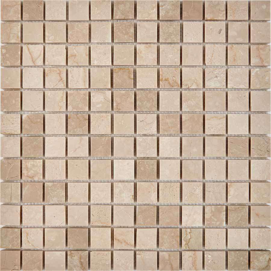 Мозаика Pixel Mosaic PIX232 Мрамор (23x23 мм), цвет бежевый, поверхность глянцевая, квадрат, 305x305