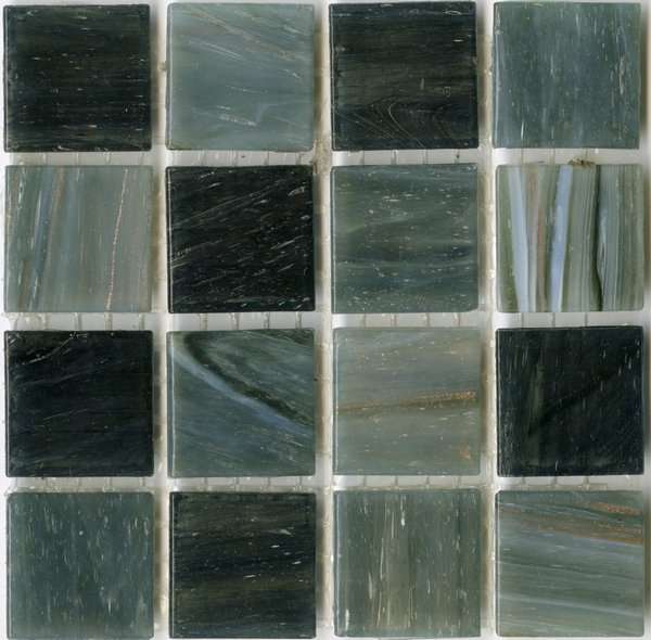 Мозаика JNJ Mosaic Интерьерные Cмеси 200x200 V-J4756 Dark Grey, цвет серый тёмный, поверхность глянцевая, квадрат, 200x200