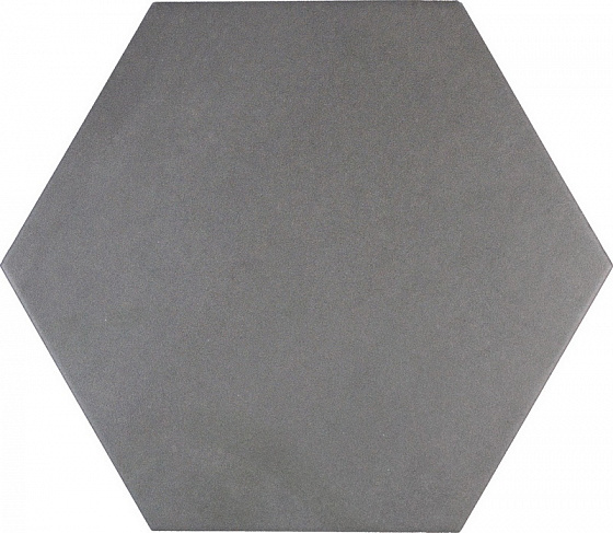 Керамическая плитка Adex ADPV9013 Pavimento Hexagono Dark Gray, цвет серый тёмный, поверхность матовая, шестиугольник, 200x230