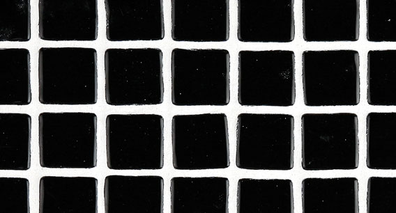 Мозаика Ezarri 2530 - D Ondulato, цвет чёрный, поверхность глянцевая, прямоугольник, 313x495