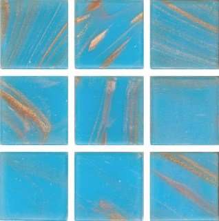 Мозаика Irida Fantasy И20.14(5), цвет голубой, поверхность глянцевая, квадрат, 327x327