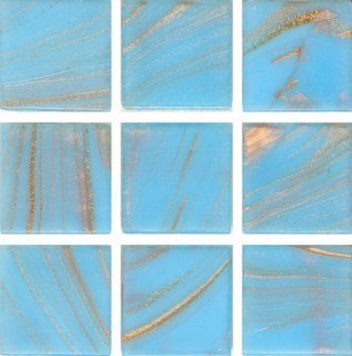 Мозаика Irida Fantasy И10.12(5), цвет голубой, поверхность глянцевая, квадрат, 318x318