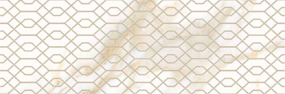Декоративные элементы Ricchetti Marble Boutique Decoro Net Calacatta White, цвет бежевый, поверхность глянцевая, прямоугольник, 300x900