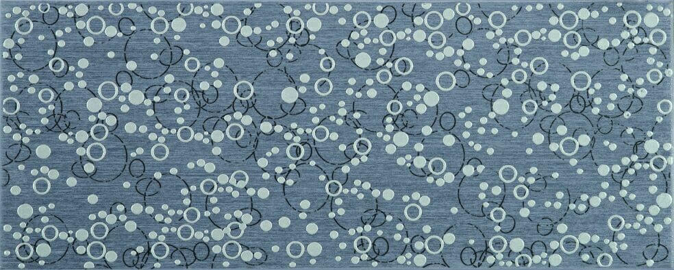 Декоративные элементы Ceramika Konskie Oxford 2 graphite, цвет синий, поверхность матовая, прямоугольник, 200x500
