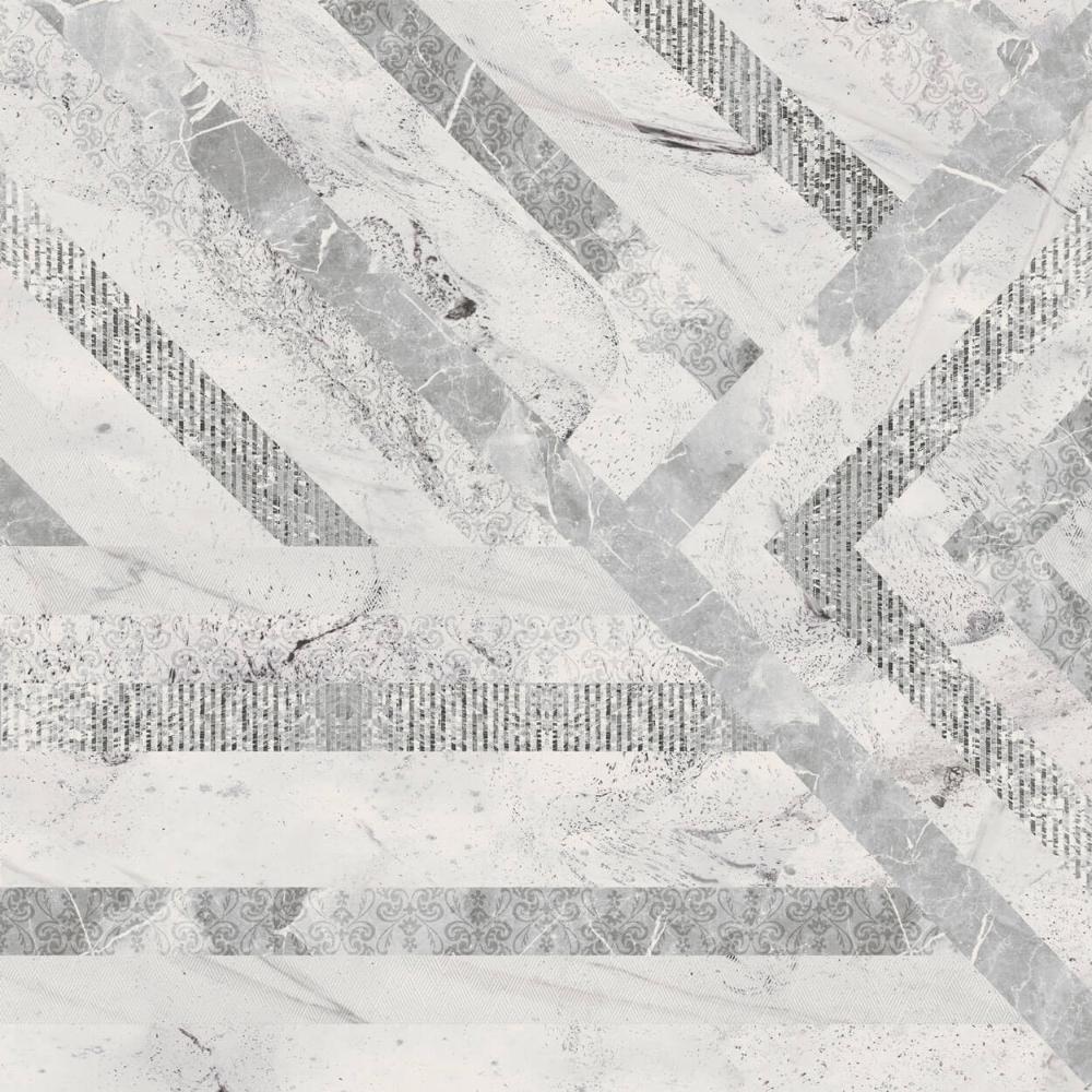 Керамогранит Gracia Ceramica Inverno White 02, цвет серый, поверхность матовая, квадрат, 600x600