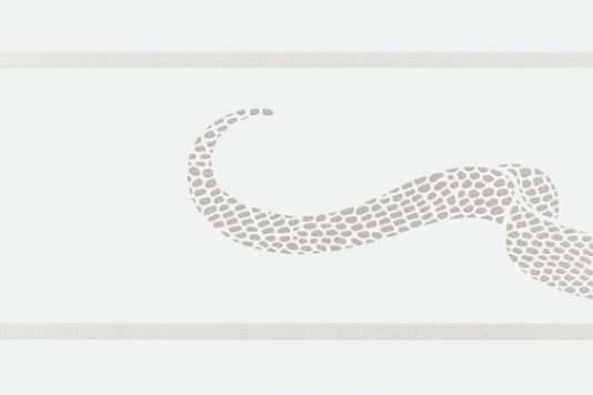 Бордюры Petracers Gran Gala Listello Serpente C Bianco, цвет белый, поверхность глянцевая, прямоугольник, 210x315